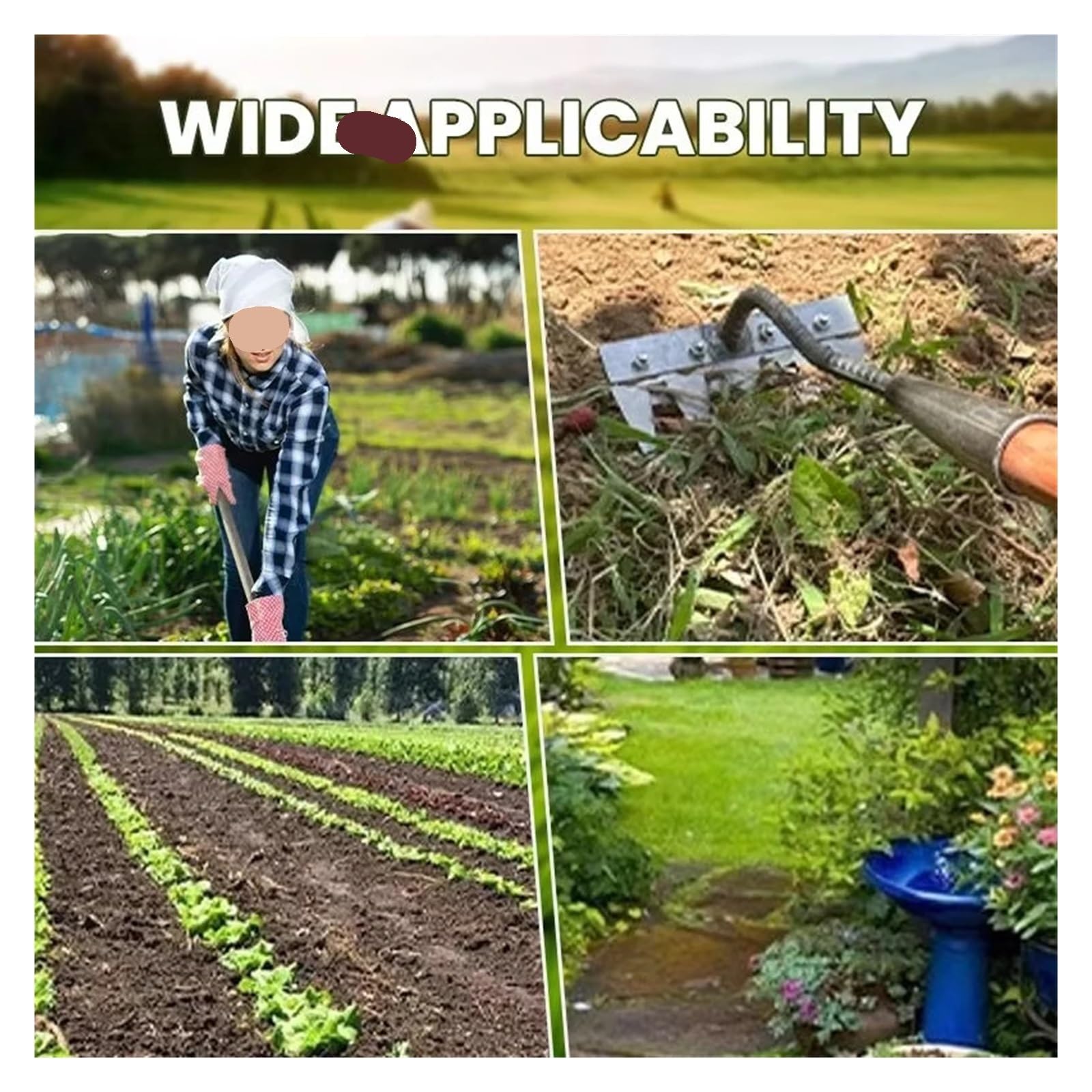 5/6/7/8 zähne Eisen Gartenarbeit Hacke Jäten Rake Bauernhof Werkzeug Greifen Harken Lösen Boden Nagel Rake Werkzeug artefakt Egge Bauernhof Werkzeug(6 Teeth)