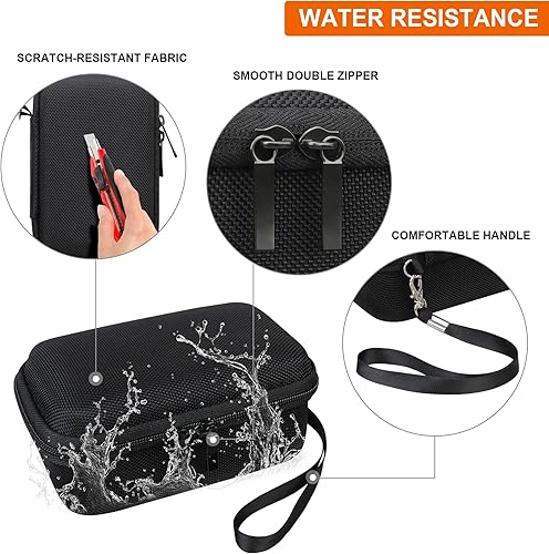 Miniatura 9 de Estuche rígido de viaje para cámara Kodak F91 ShotIlfordCorex reutilizable Ultra de 1.378 in, funda protectora de transporte con bolsillo de malla