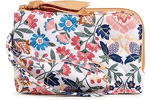 Vera Bradley Women's Enchanted Mandala Double Zip ID Case Wallet (Recycled Cotton)
