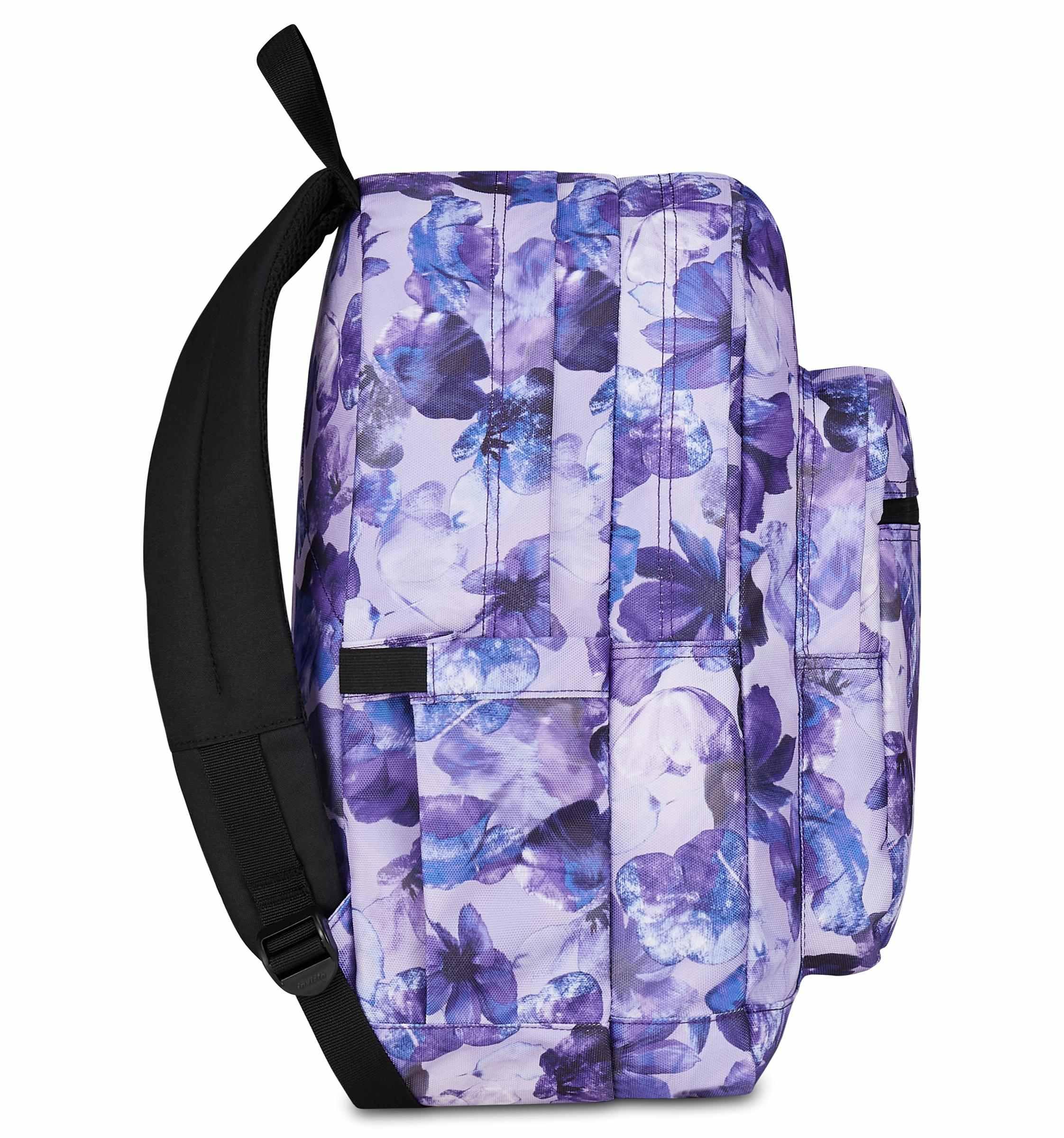 Invicta Zaino Scuola Jelek, Viola, Doppio Scomparto Con Tasca per PC e Tasca per Borraccia, 34 lt, Scuola Media e Superiore, Zaino Ragazza
