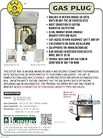 Vista 4 de Manufacturing Ltd Enchufe de Gas de Acero Inoxidable™ Entrada Trasera NPT de 1/2", Salida de Desconexión Rápida de 3/8