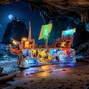 BRIKSMAX 2.0 Light Kit Compatible with Lego 21363 Goonies Ideas Building Sets- Original LED Lighting Kits Accessories Only,Cable-Hiding Tech for Display, Gifts & Collectors