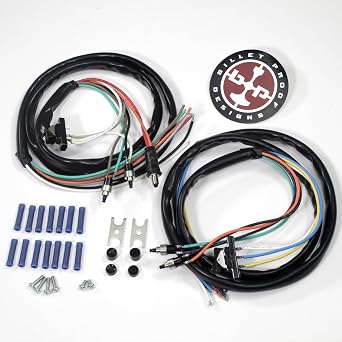 Complete Extended Handlebar/Ape Hanger Wiring Harness Install Kit with Switches for 1972-1981 Harley FL & Big Twin, 1973/1981 FX & Sportster Models Can be Used with Stock Length Bars or Ape Hangers