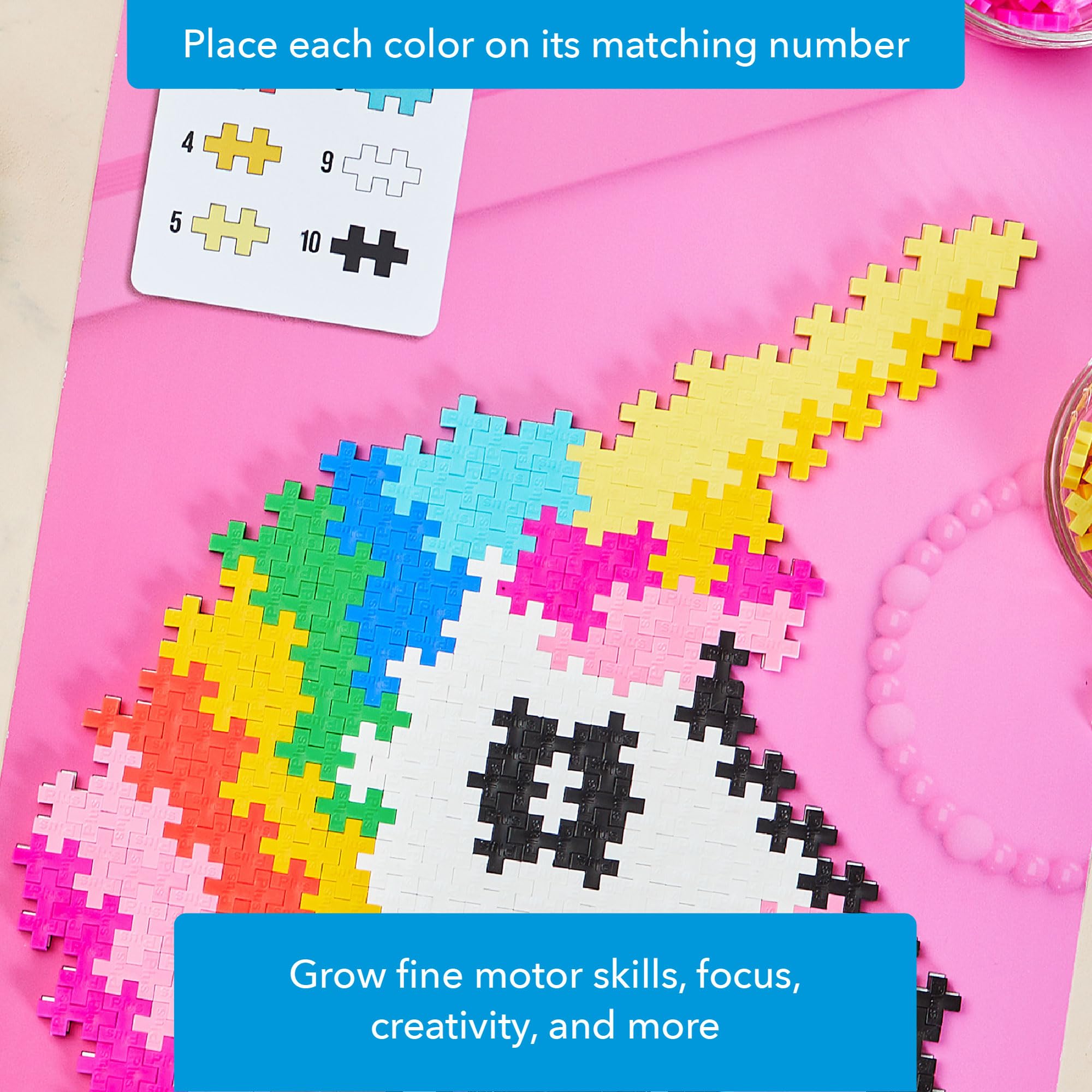 Amazon.com: Plus Plus Puzzle By Number, 250 Piece Mini