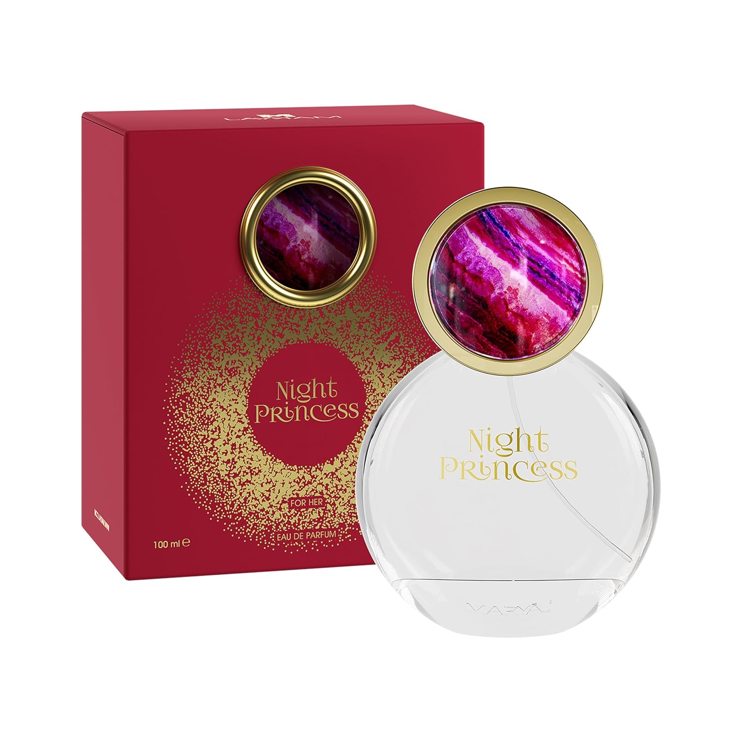 Maryaj Night Princess - Long-Lasting Women's Perfume - Amber, Jasmine Perfume for Women - Eau de Parfum with Floral and Woody Fragrances - 3.4 oz.