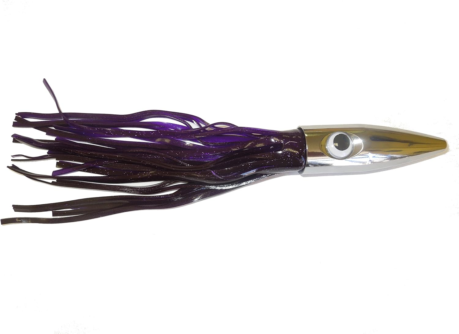 EatMyTackle Bullet Head Fishing Lure | High Speed Trolling Lure (Purple, Unrigged)
