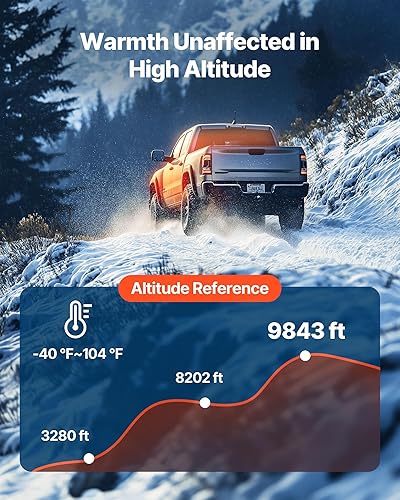 Miniatura 14 de VEVOR Calentador diésel de 8KW, calentador de estacionamiento con ajuste automático de altitud, máximo 18045 pies, calentador de aire diésel