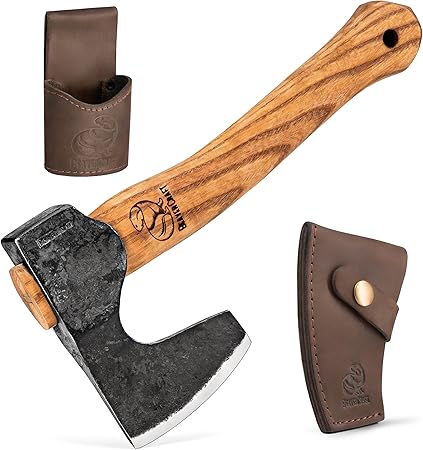 Bushcraft Hatchet Wood Carving Axe AX6 Forged Camping Axes & Hatchets Wood.