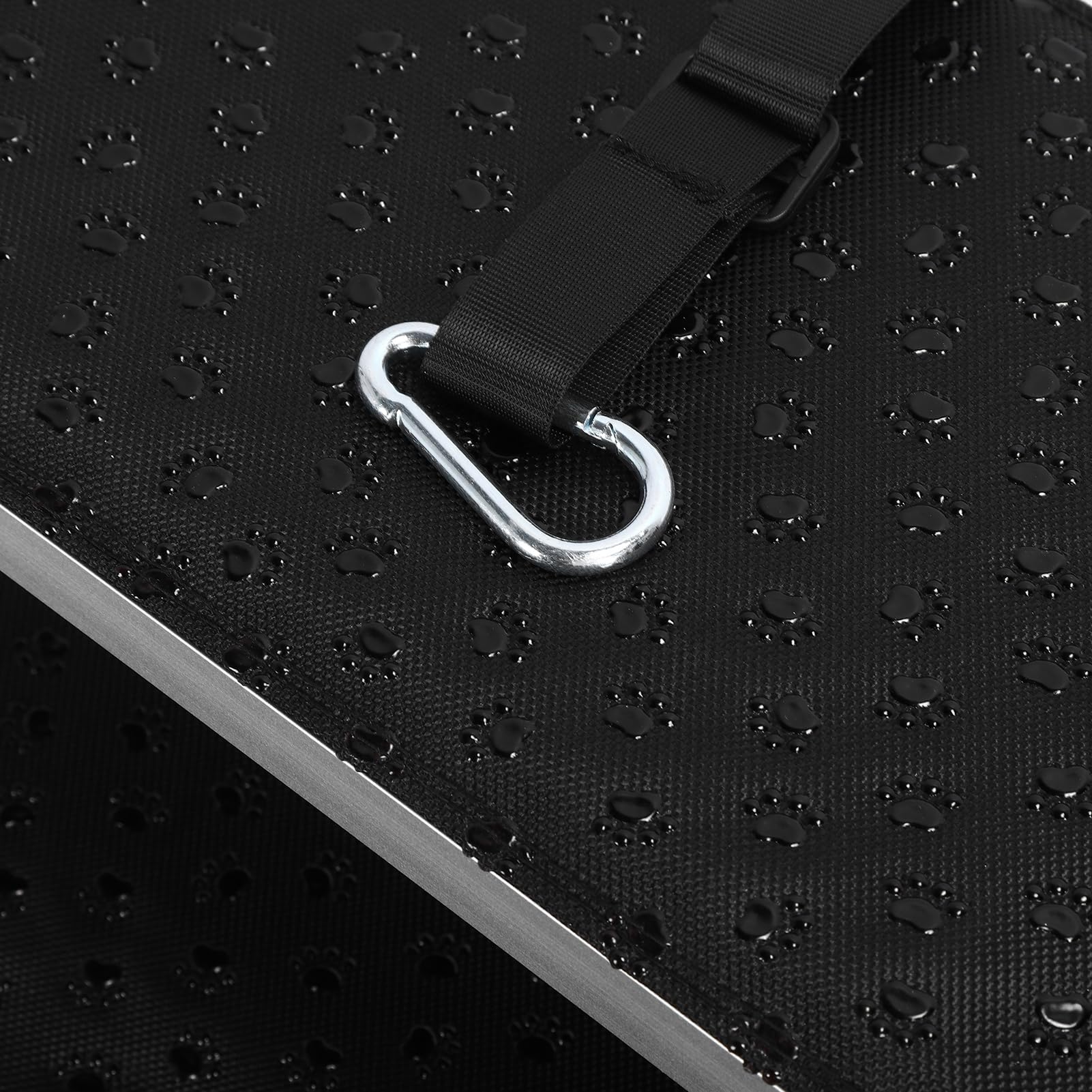 Cryfokt Escalier Pliable Extra Large pour Chiens de Grande Taille, Rampe Antidérapante à 5 Marches avec Construction en Alliage D'aluminium, Supporte 154 LB pour Voiture, SUV, Camion,
