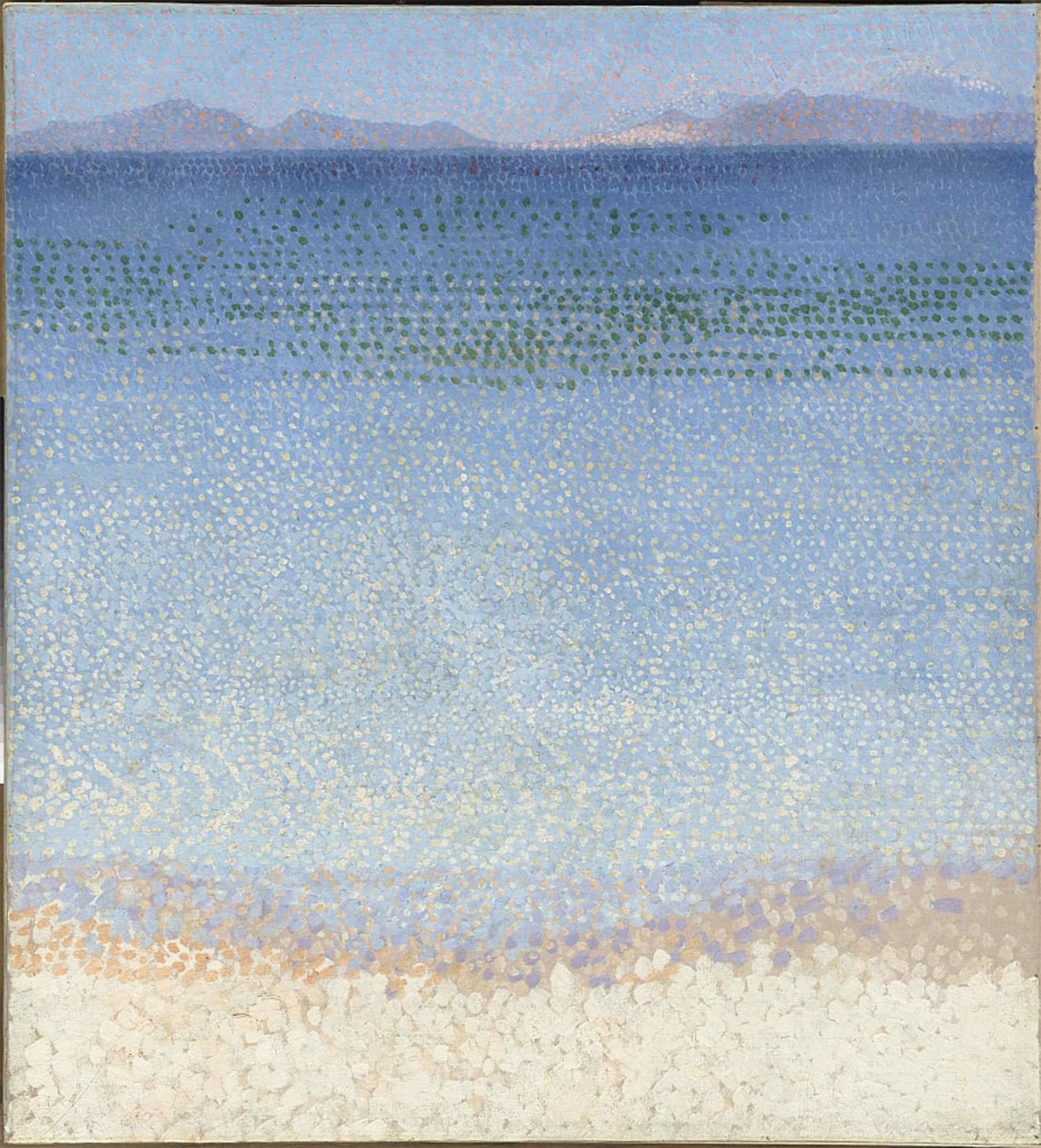 POSTERIIk Vintage Classic Picture Landscape Artwork the Golden Islands by Henri Edmond Cross Portrait Canvas Painting for Office Home Decor 60x90cm