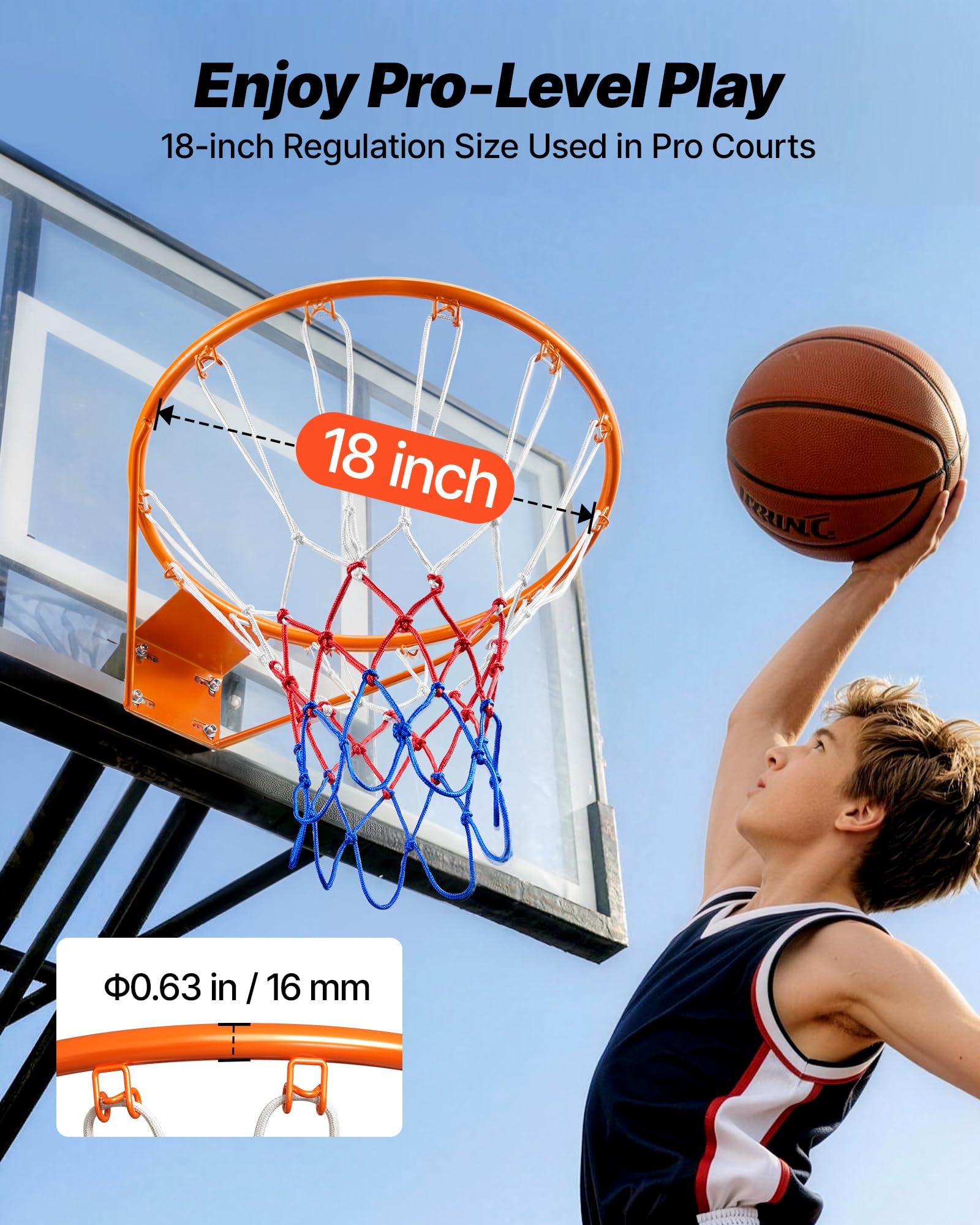 VEVOR Panier de Basket Diamètre Extérieur