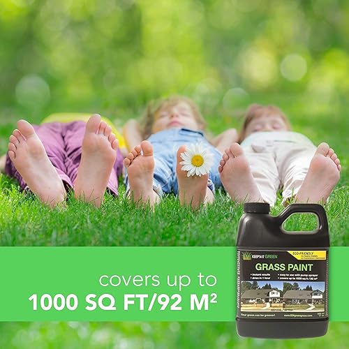 Miniatura 3 de Keep'N It - Tinte líquido en aerosol para césped verde concentrado para reparar patio, césped, orina de perro, pasto muerto amarillo marrón y