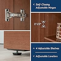 Vista 5 de Sauder HomePlus Storage Cabinet/ Pantry cabinets, Sienna Oak finish