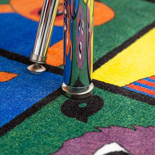 Miniatura 2 de Mesa colaborativa preescolar móvil de altura ajustable con tapa de pizarra blanca