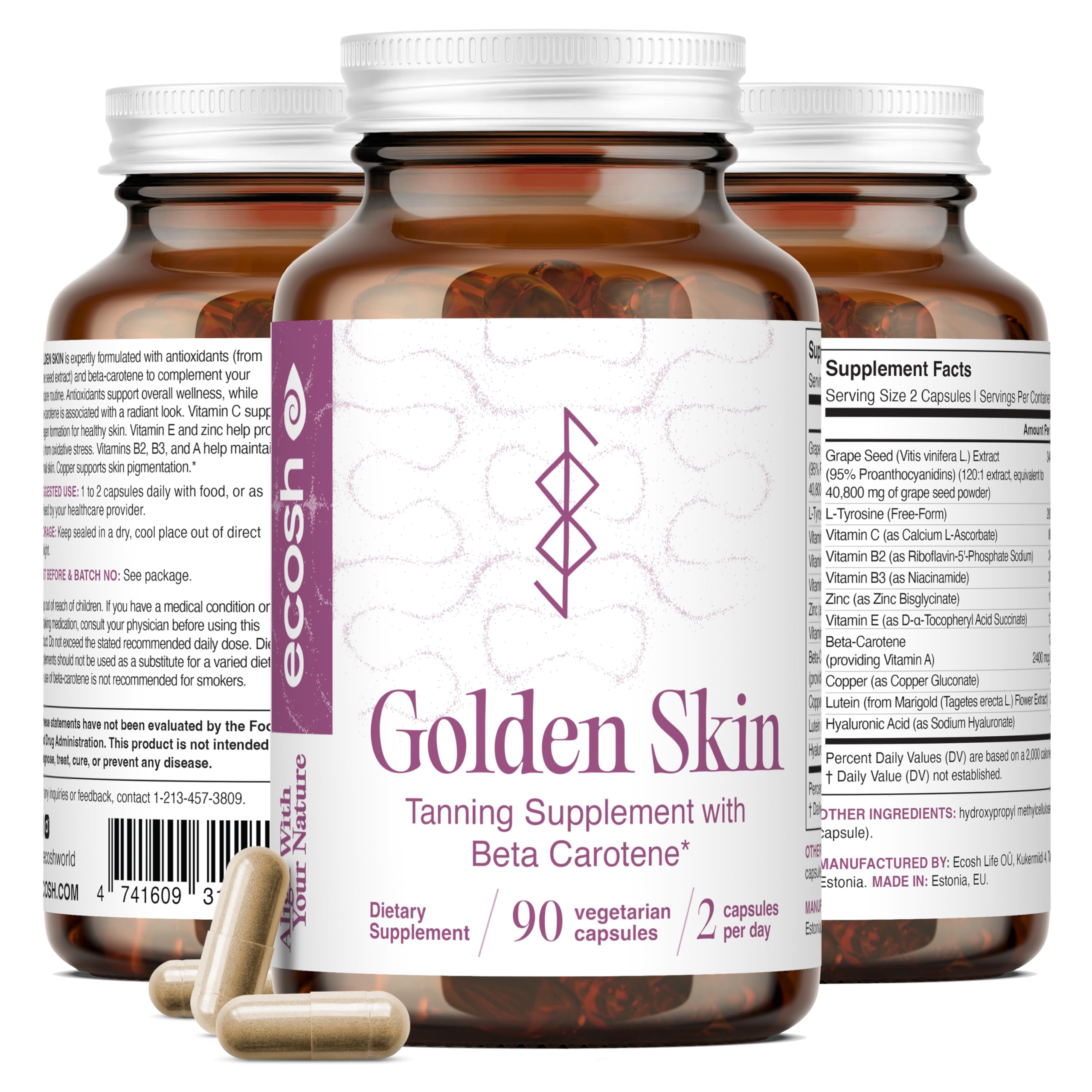 Ecosh Golden Skin Tanning Supplement