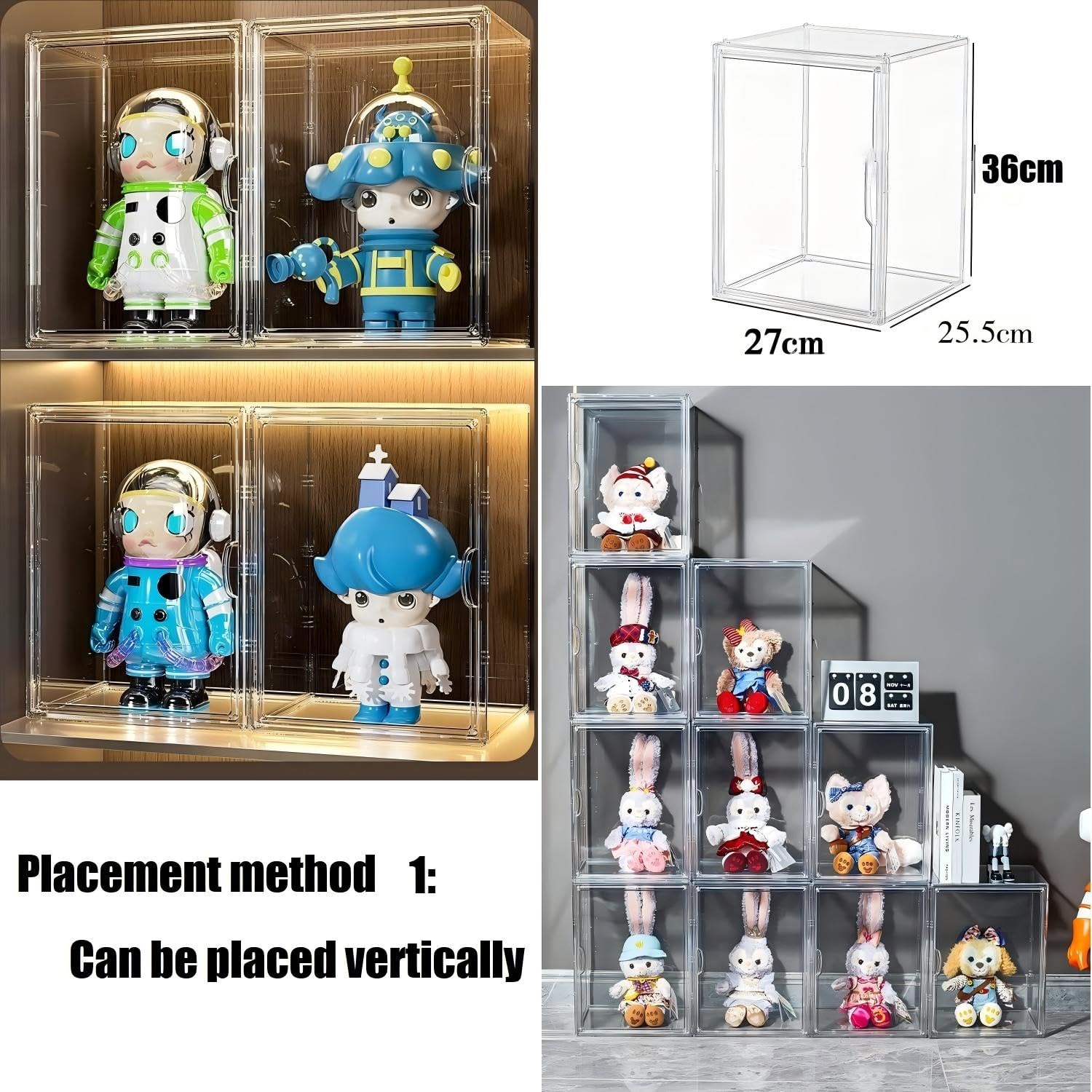 Vitrine showbox plexiglas-box, acryl vitrine, verzamelvitrine met