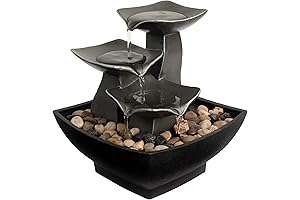 3-Tier Tabletop Waterfall for Tranquil Ambiance
