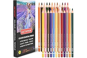Arteza Colored Pencils Pastel - Set of 24 Pastel Pencils for Drawing,...
