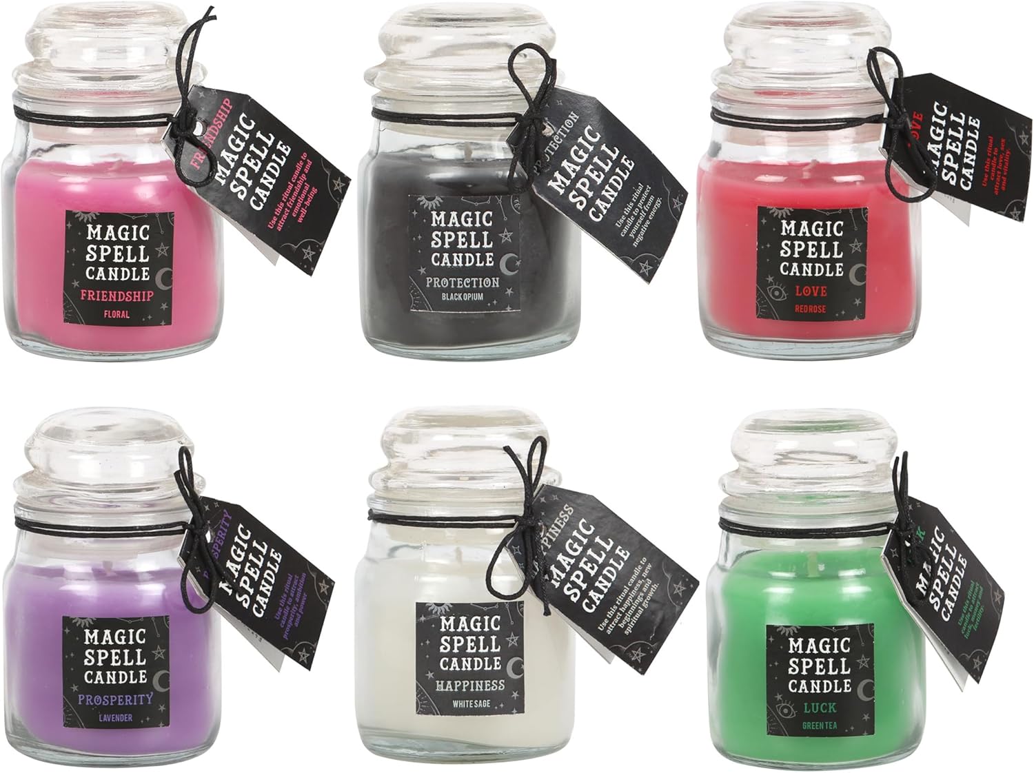 Enchanting Mini Spell Candle Jars - Scented Witchcraft Candles for Rituals, Candle Magick Set, and Alternative Decor