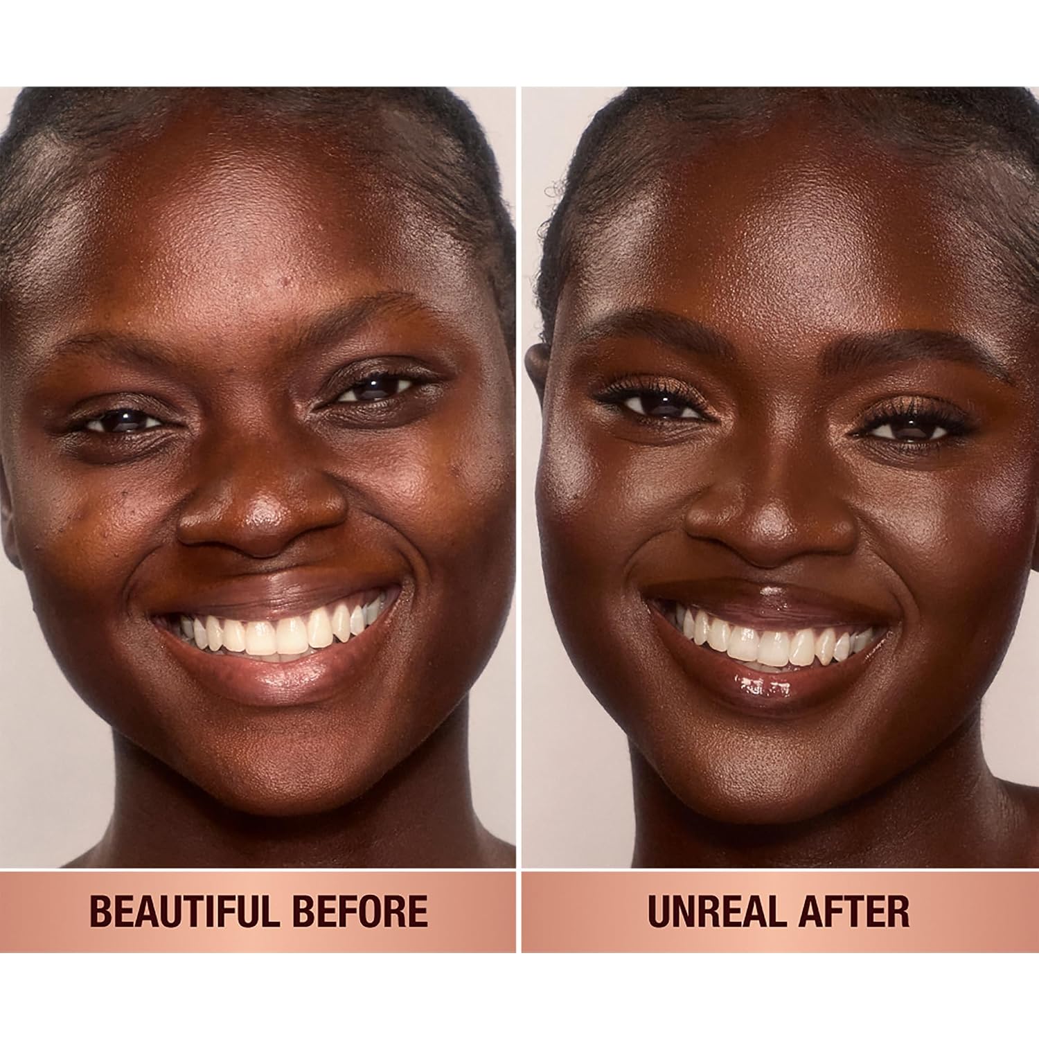 Charlotte Tilbury Unreal Skin Tint & Sheer Glow Hydrating Foundation Stick - Cream Foundation Makeup with Sheer-to-Light Coverage & a Buildable Formula - Blurring, Smoothing & Nourishing