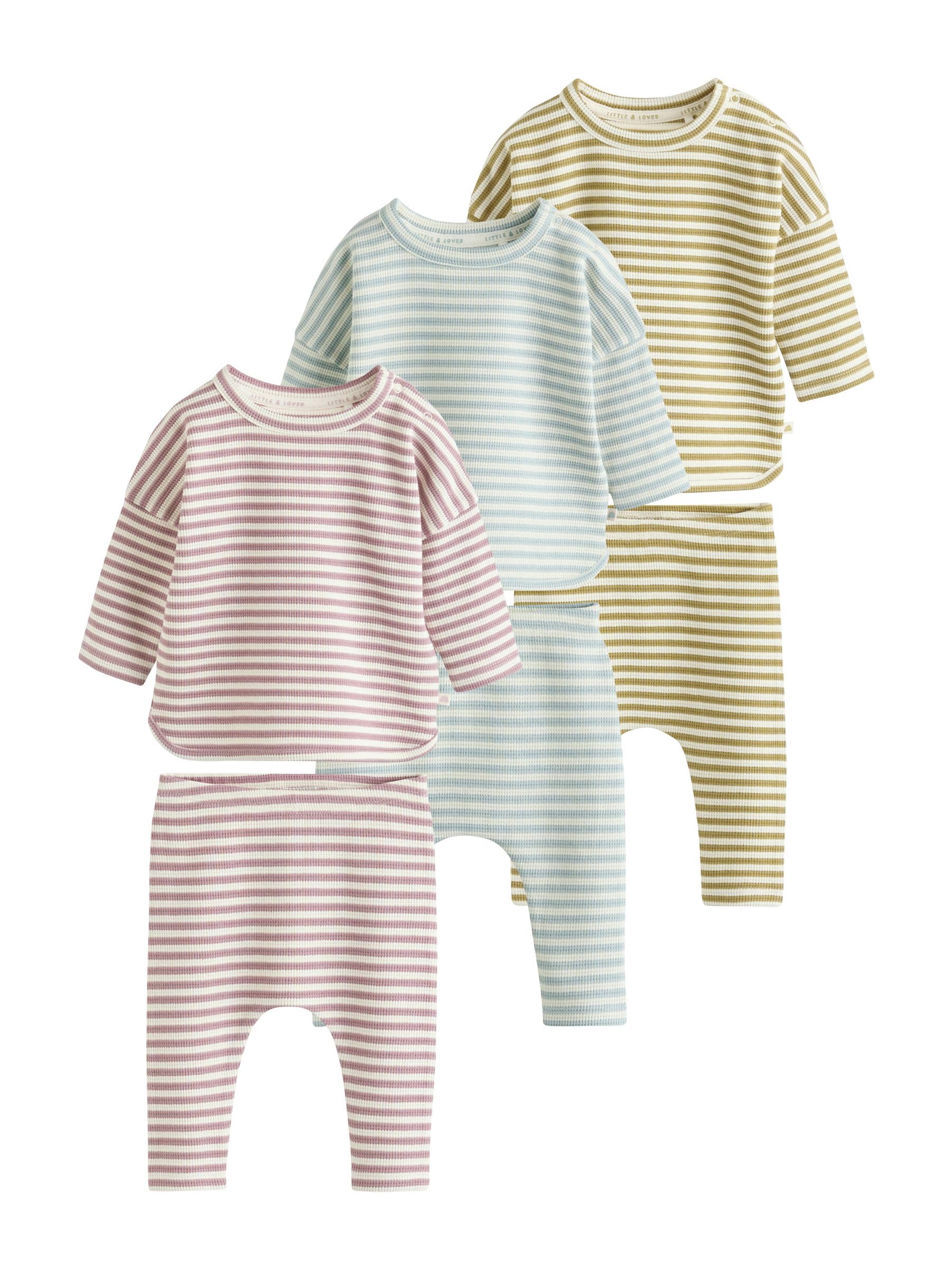 NEXT Baby 6-teiliges Baby-Set mit Jersey-Oberteil und Leggings