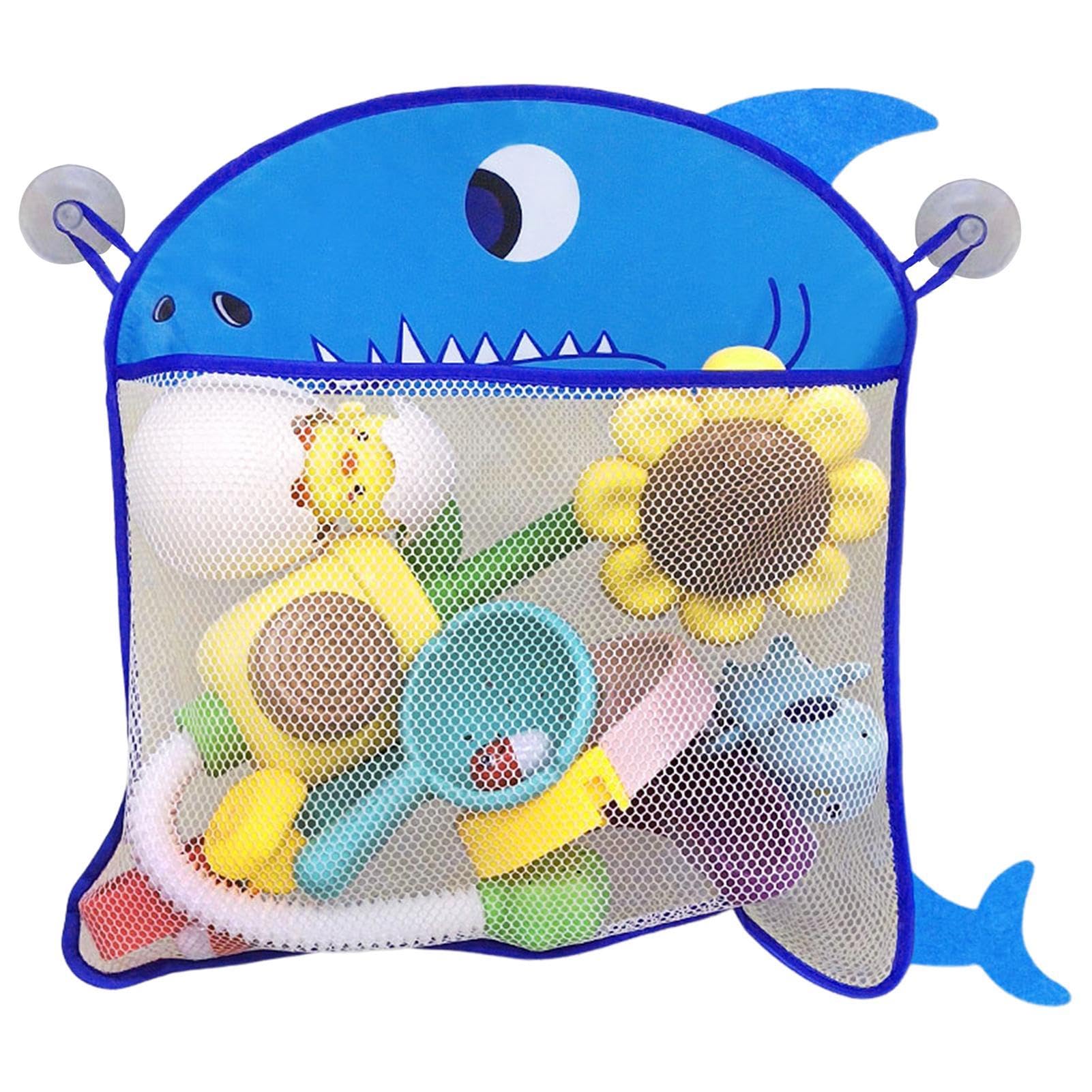 Bath Toy Holder - Mesh Bath Toy Storage Bin,Cartoon Bathroom Toy Storage, Cute Bathtub Toy Net Bags With Suction Cup For Kids Playtime