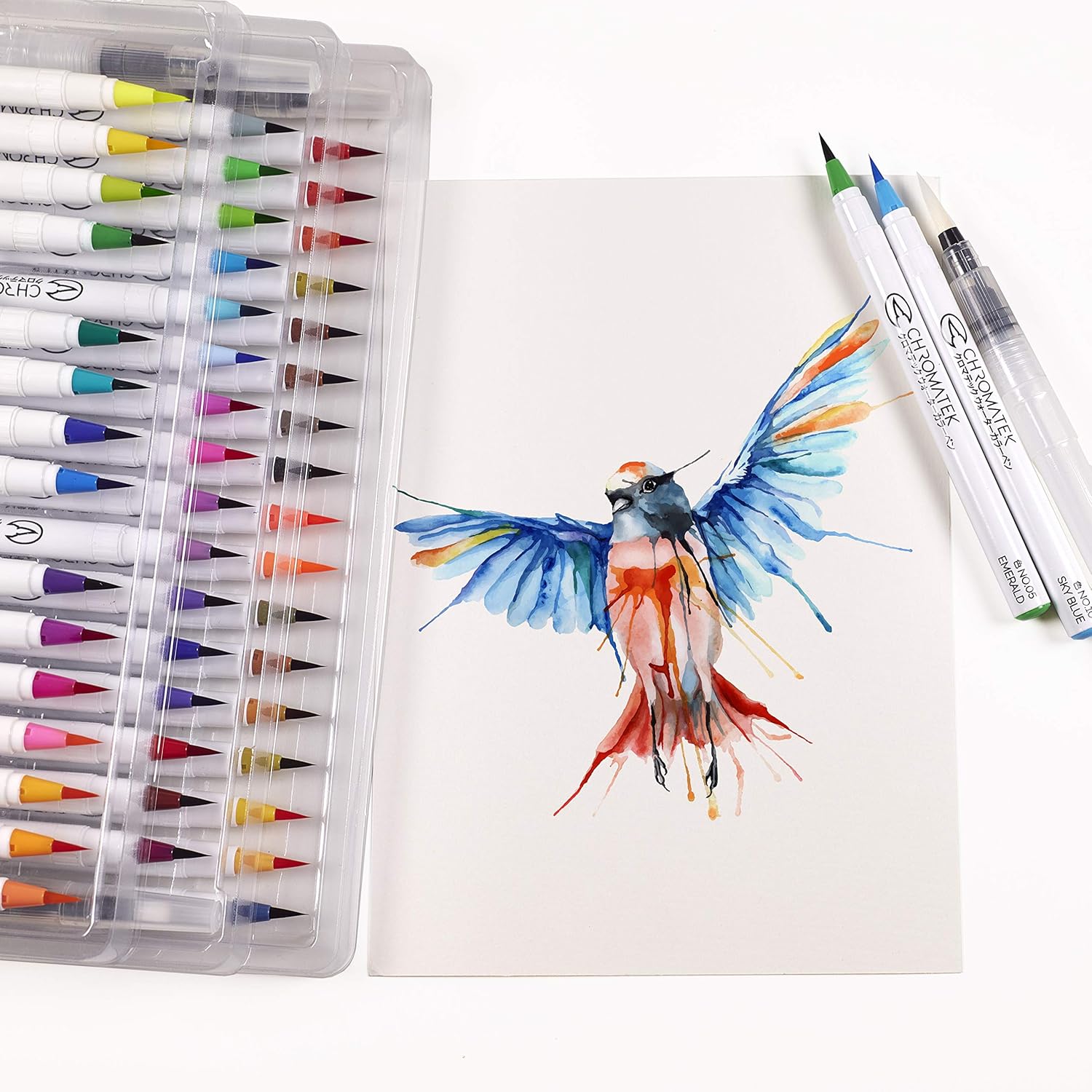 chromatek watercolor brush pens