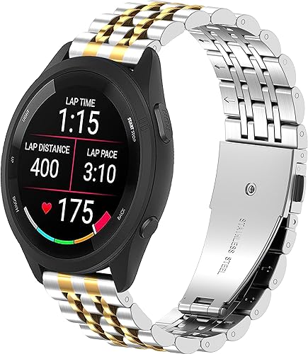 Miniatura 5 de ZPJPPLX Correa de reloj universal de liberación rápida, 0.709 in, 0.787 in, 0.866 in, acero inoxidable, correas de metal para Samsung Galaxy Watch