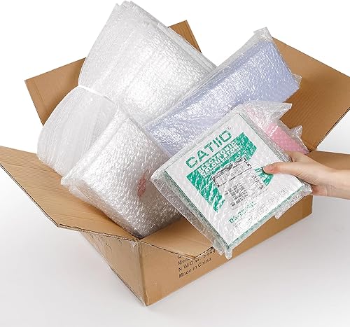 Miniatura 7 de 100 bolsas de burbujas transparentes, 8 x 12 pulgadas, bolsa de burbujas para embalaje y envío, bolsas protectoras de burbujas de doble capa para