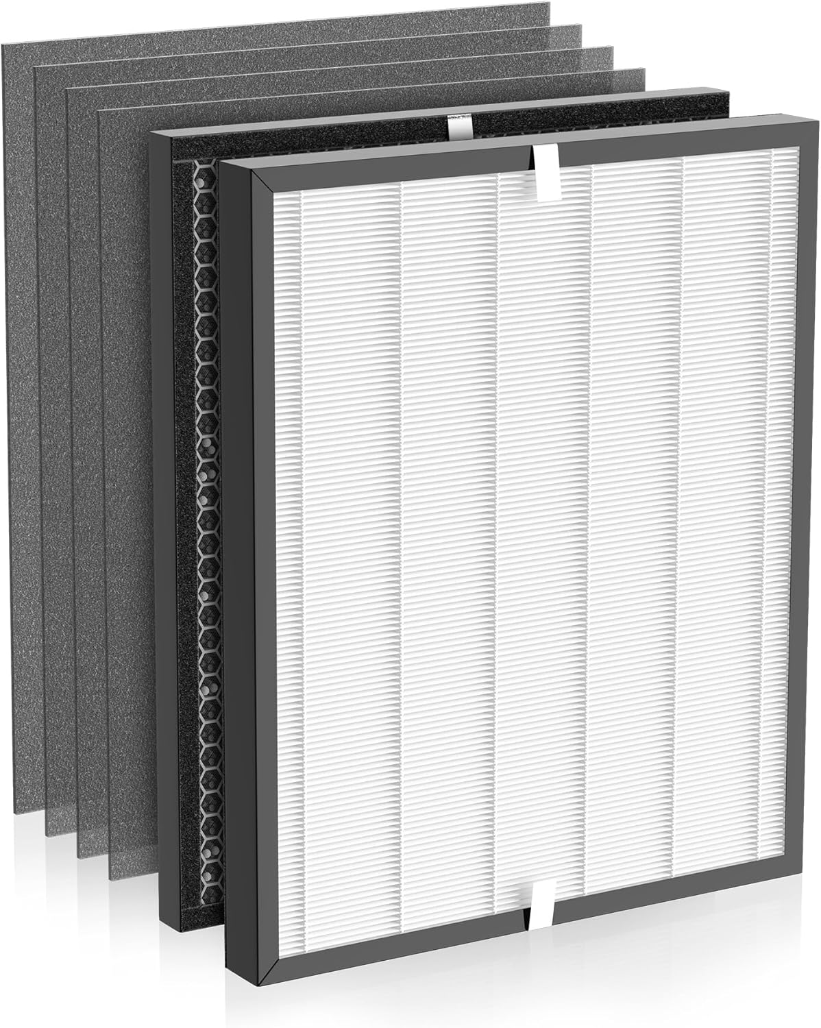 3000 Replacement Filters Compatible with Air Doctor 3000 Air Purifiers – 1 Premium Efficiency Filter, 1 Carbon/VOC Filter, and 4 Pre-Filters (Not Compatible with 3500)