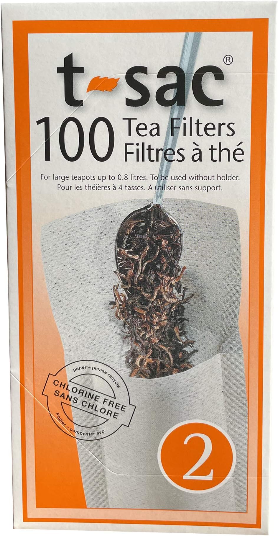 Modern Tea Filter Bags, Disposable Tea Infuser, Size 2, Set of 100 Filters - Heat Sealable, Natural, Easy to Use Anywhere, No Cleanup – Perfect for Teas, Coffee & Herbs - from Magic Teafit