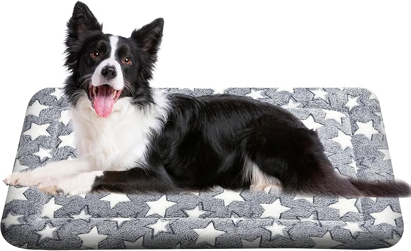 Cama para Cães e Gatos em Esteira Lavável, Reversível, Cinza Wittop 88,9 x 58,42 cm