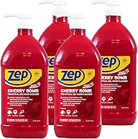 Vista 1 de Zep Cherry Bomb Limpiador de manos 48 oz (caja de 4) – Roca volcánica y emolientes – Perfecto para mecánicos y aficionados al bricolaje