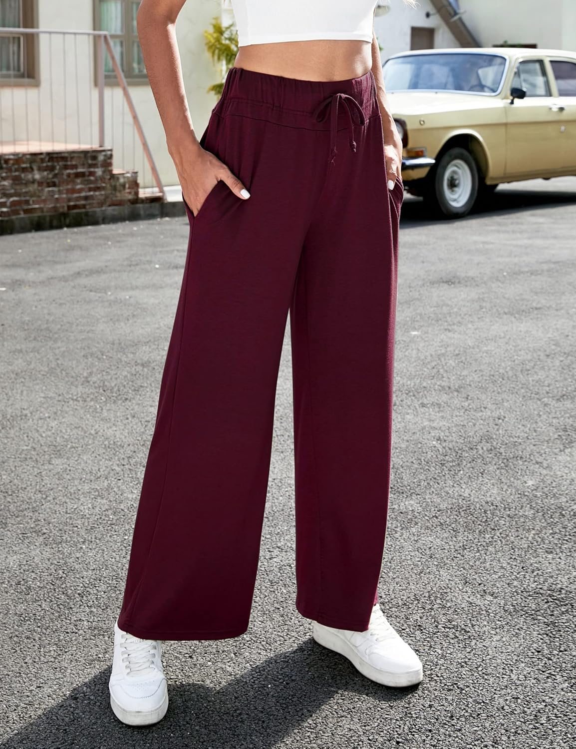 Buy GloryStar Women's Yoga Pants with Pockets Casual Joggers Loose