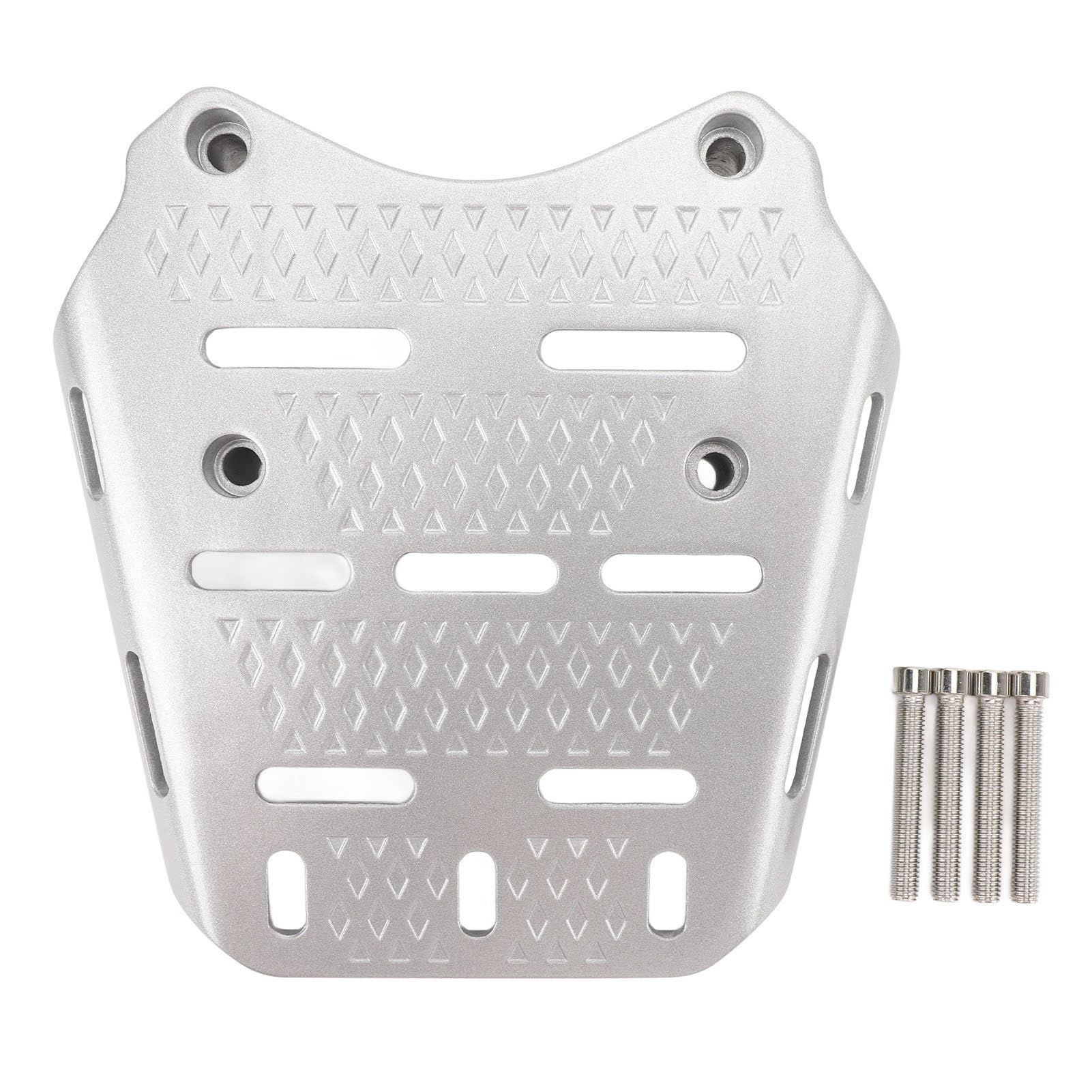 Motorrad-Gepäckträger für PCX 125 150 160 2014–2024, CNC-Aluminiumlegierung für PCX 125 150 160 2014–2024, Hintere Gepäckträger-Halterung, Zusätzlicher Stauraum (Silver)