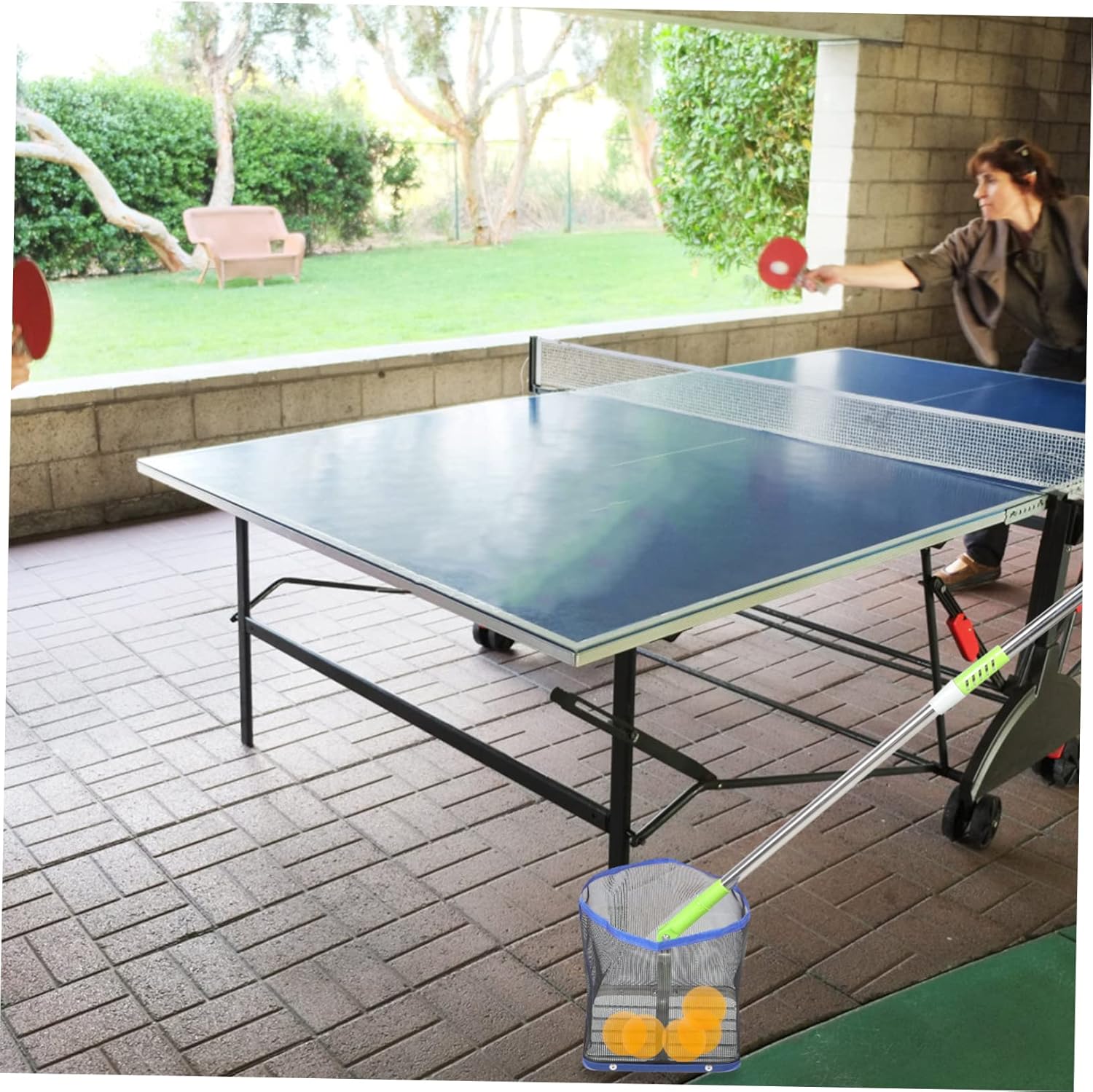 1pc Portable Tennis Ball Picker Retractable Table Tennis Ball Collector for Pong