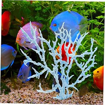 Amazon.co.jp: NESTINGHO 1個 人工 珊瑚 ブルーコーラル 水槽のサンゴ