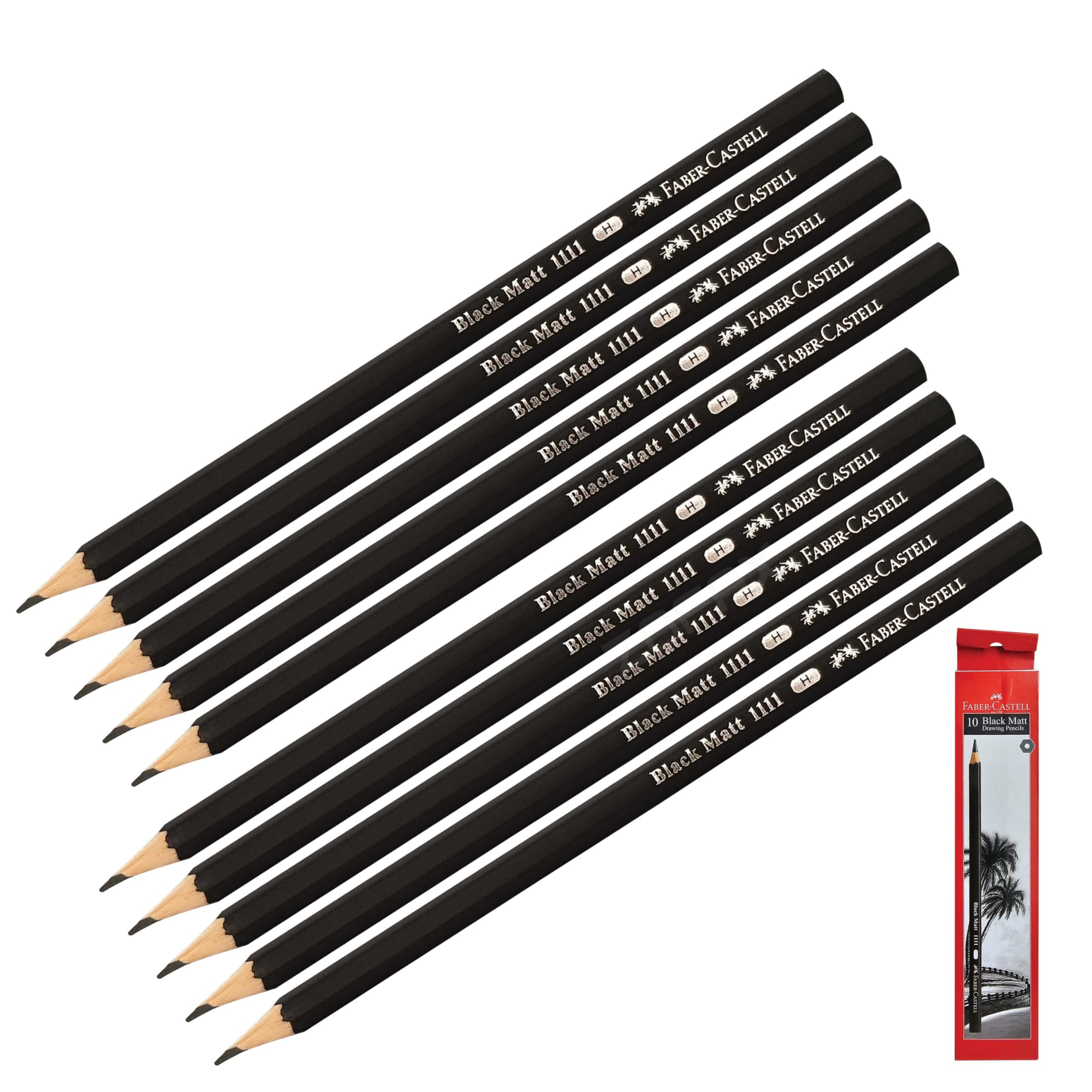Faber-Castell Sketching Pencils, H Graded, Pack of 10, Professional Artists Drawing Graphite Lead Pencils, Perfect for Sketch Draw Shade Write Tone Draft