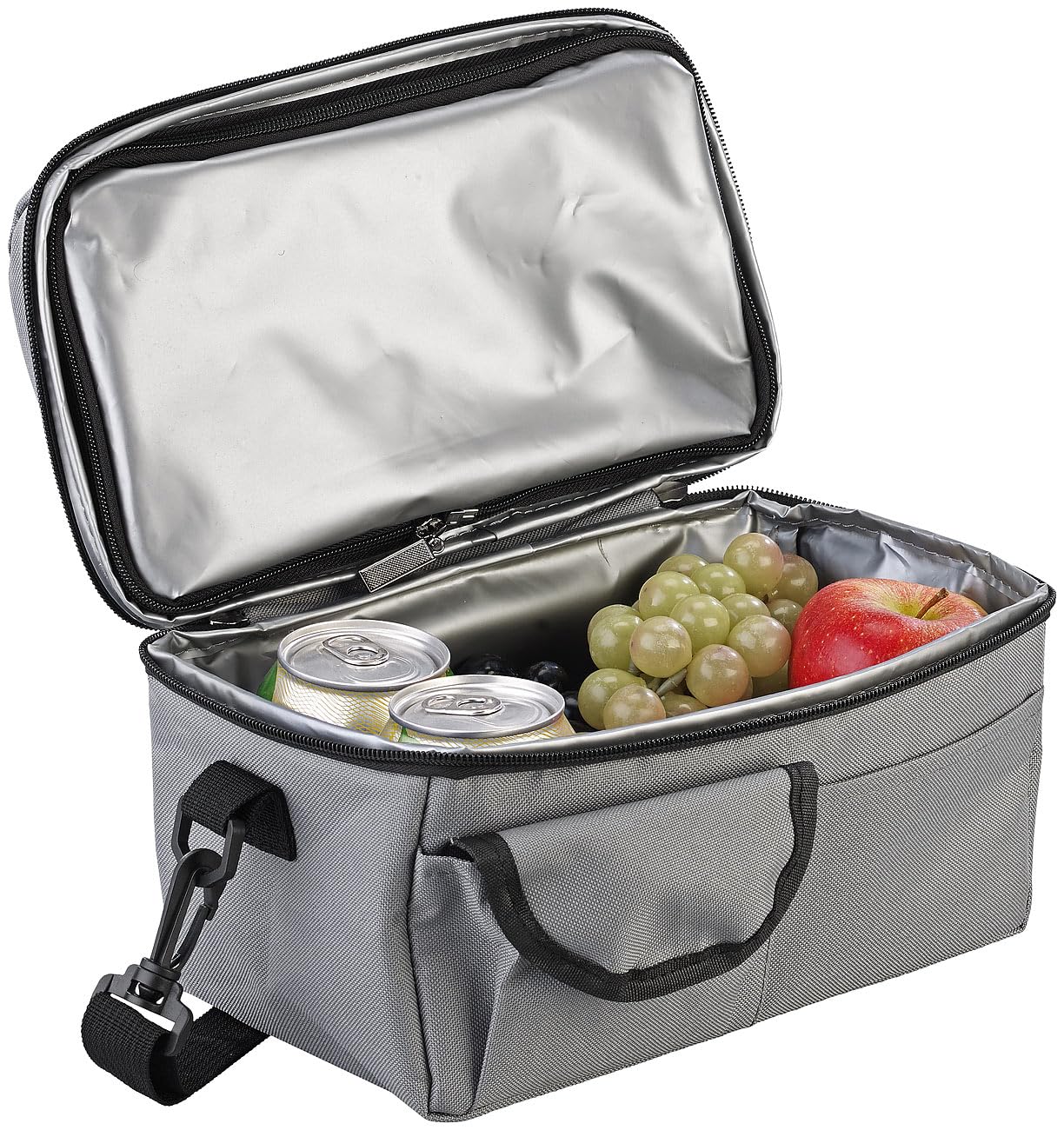 PEARL Kleine Kuehltasche: 4er-Set Falt-Mini-Kühltaschen, isoliert, wasserdicht, auslaufsicher (Kühltasche für Einkauf, Kühltasche für Lebensmittel, Dose)