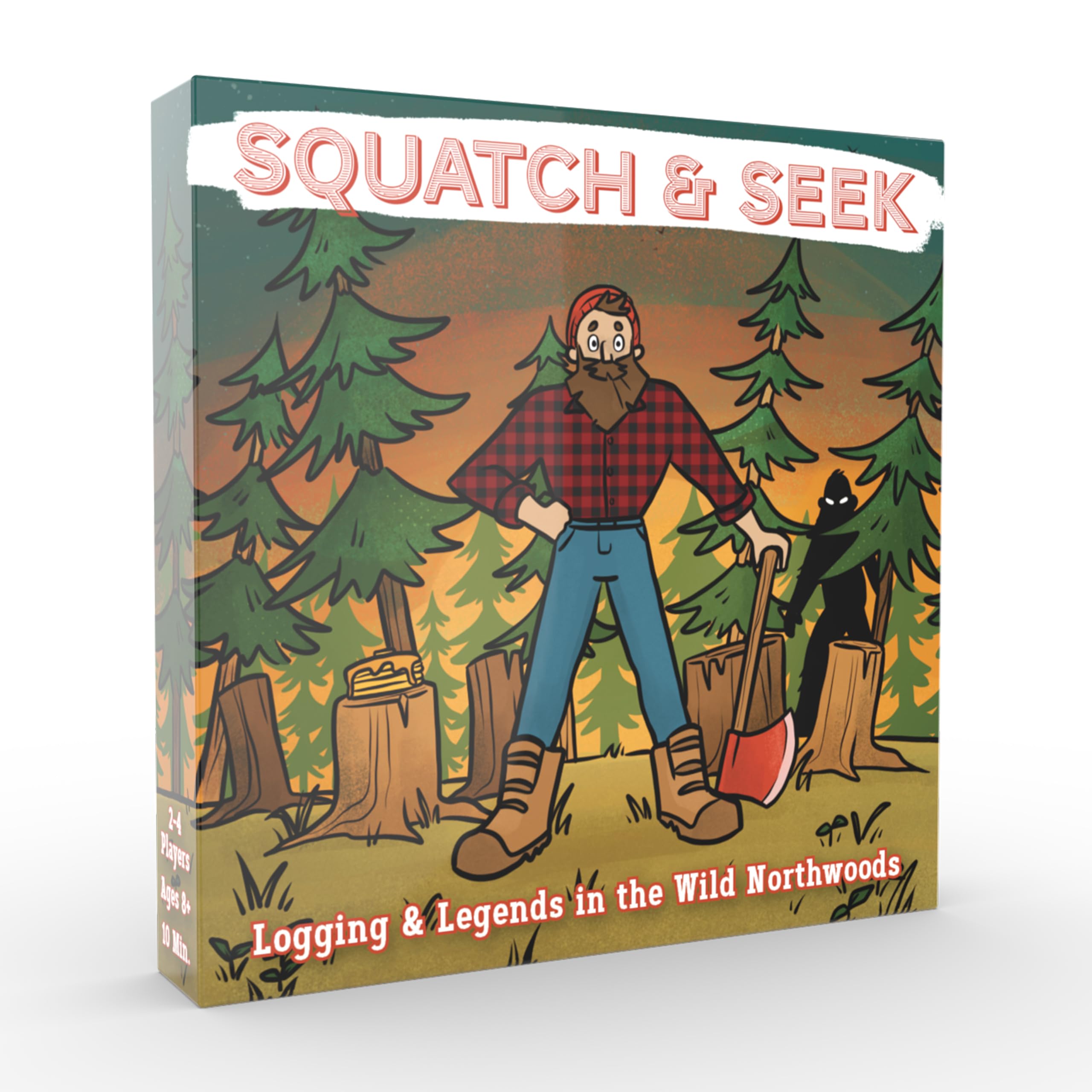 Prolific Games Squatch & Seek – A Hilarious Combat Memory Card Game of Lumberjacks and Sasquatch – Fun for Families & Game Nights – Fast-Paced Strategy for Ages 8+