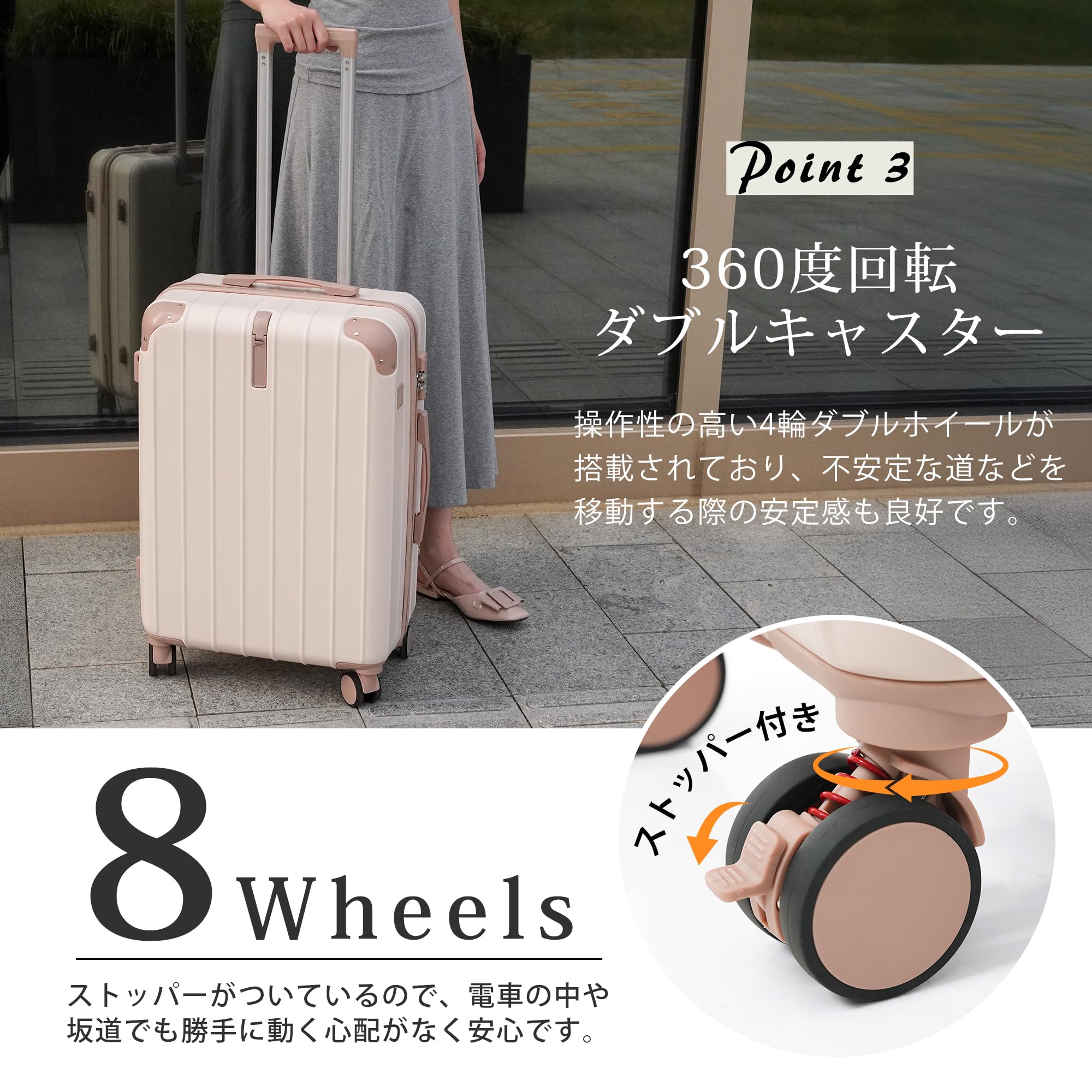 Amazon.co.jp: [BTM] スーツケース lサイズ キャリーケース 7泊以上 