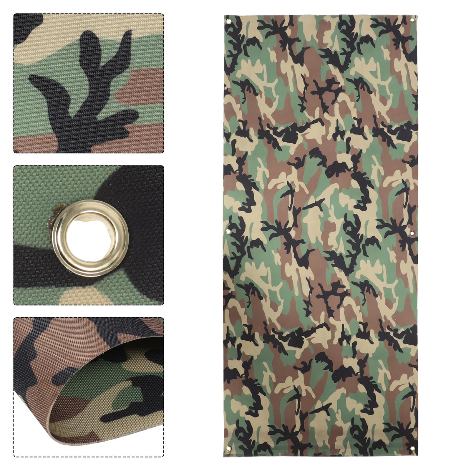 Rete da Tiro Arco Camouflage in Fibra di Aramide Resistente, Design Portatile Protezione UV per Ambienti Indoor e Addestramento Tiro Arco Sicuro
