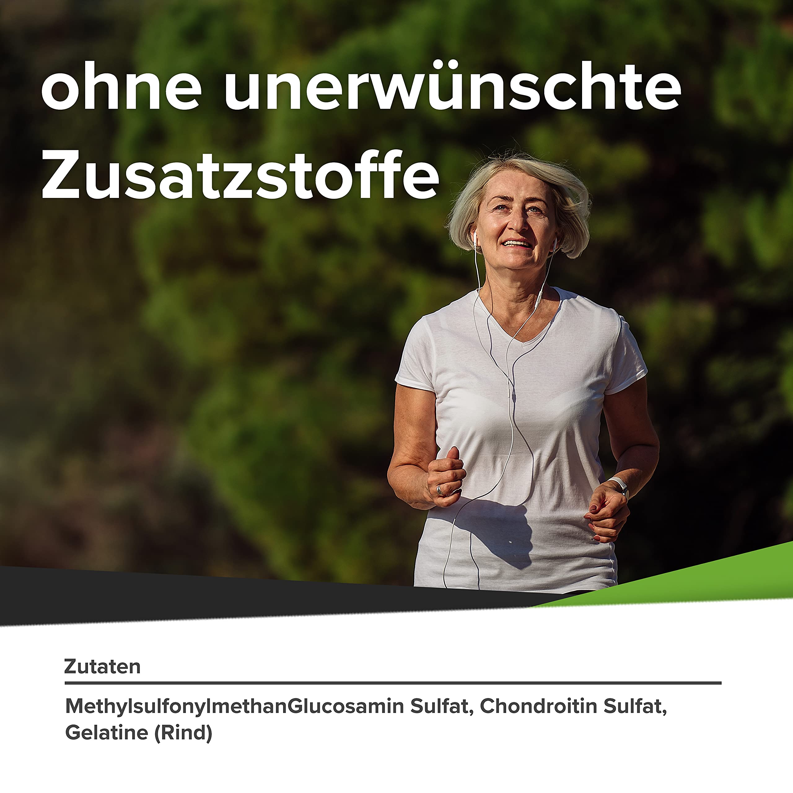 Pacchetto risparmio glucosamina, condroitina, MSM e acido ialuronico ad alto dosaggio in un mese bundle, 285 capsule