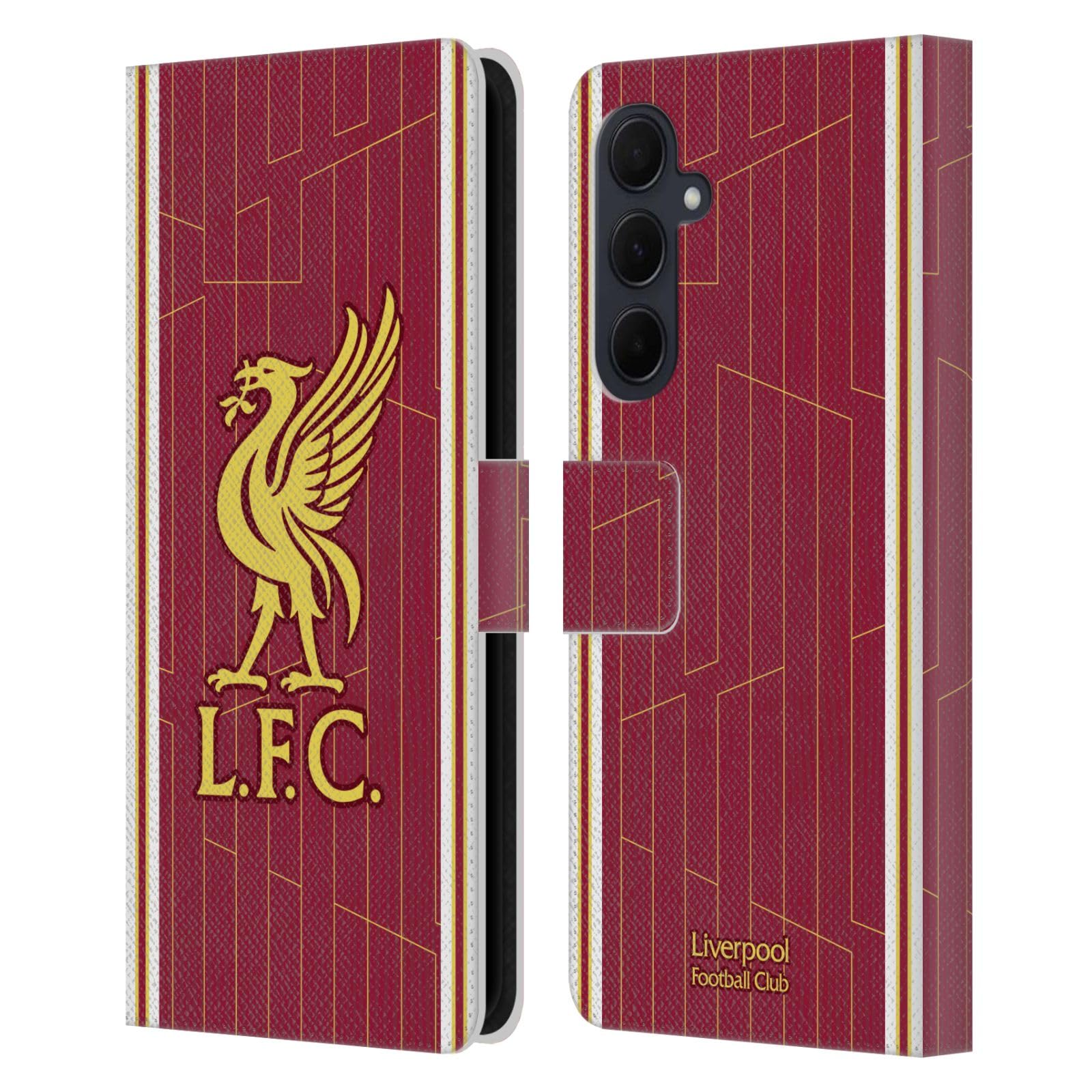 Head Case Designs Officially Licensed Liverpool Football Club Home Kit 2024/25 Leather Wallet Case Compatible With Samsung Galaxy A35 5G