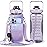 Chokoter Half Gallon Water Bottle with Sleeve, 64OZ Motivational Water Bottle with Straw & Time Marker, BPA Free Leakproof Large Sports Water Bottle, Reusable Water Jug for Workout Gym Sport
