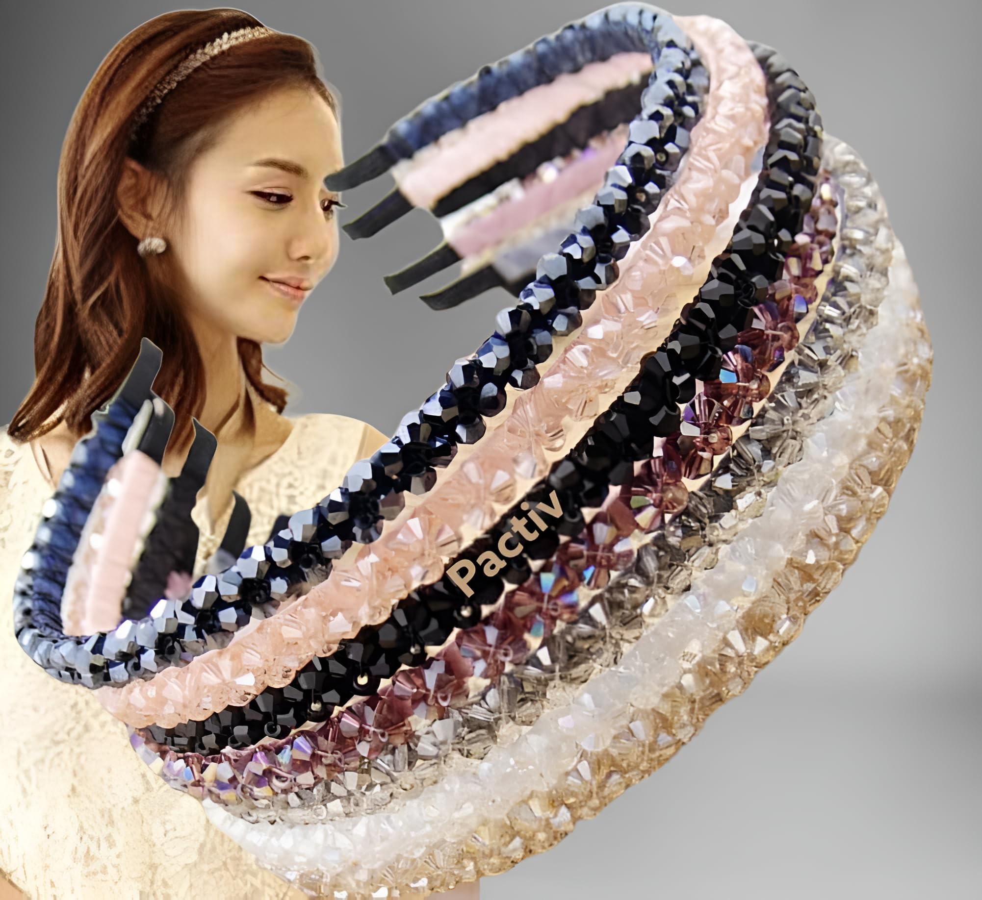 Womens Rhinestone Hairband Crystal Headband Hair Band Hoop Accessories Party PACK OF 4 (B0BCX2QVSK) Amazon Price History, Amazon Price Tracker