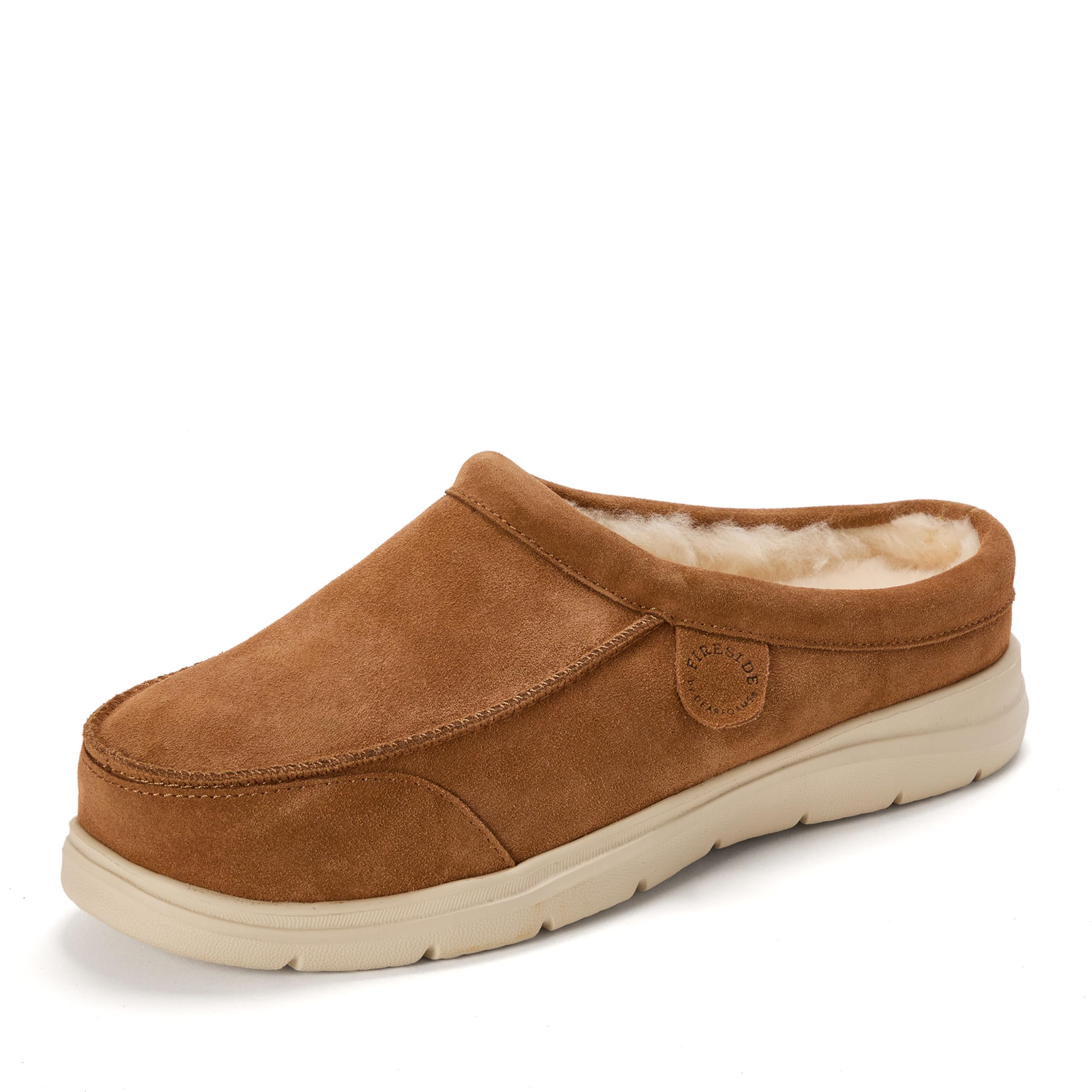 Fireside by Dearfoams mens Lithgow Genuine Shearling Clog