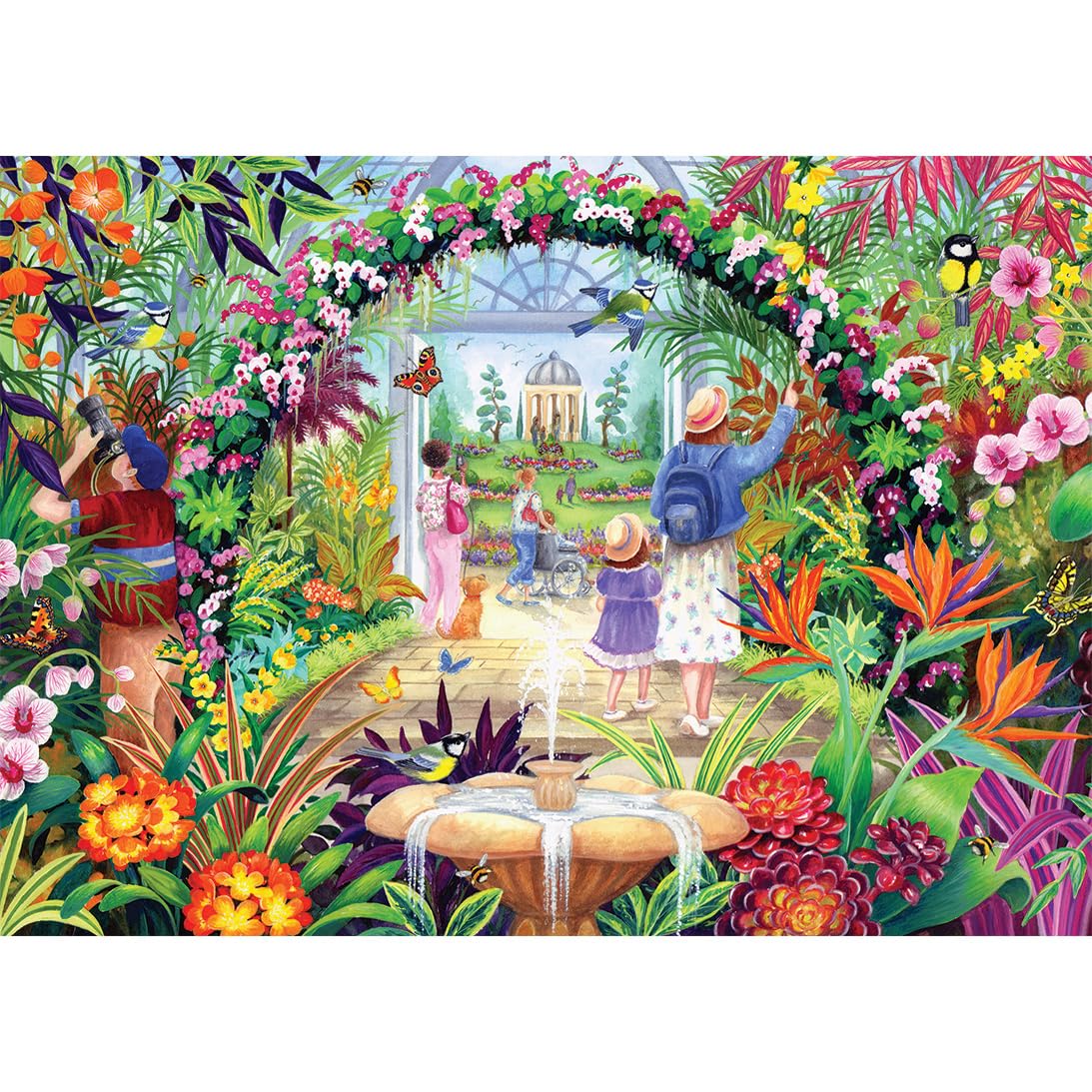 Gibsons Botanical Blooms 1000 Piece Jigsaw Puzzle for Adults - Image 2