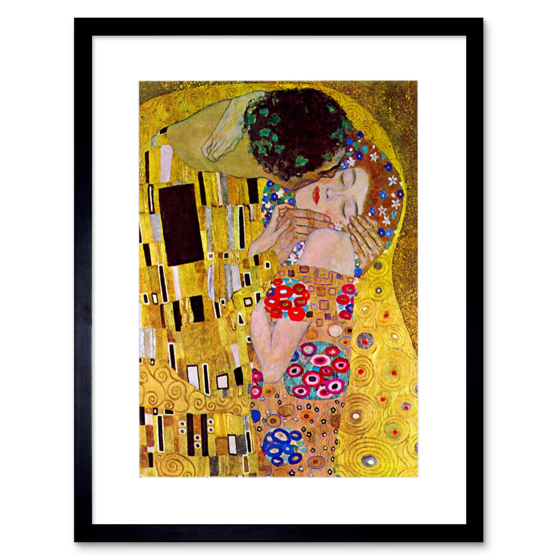 Wee Blue Coo Klimt The Kiss Old Master Art Picture Framed Wall Art Print