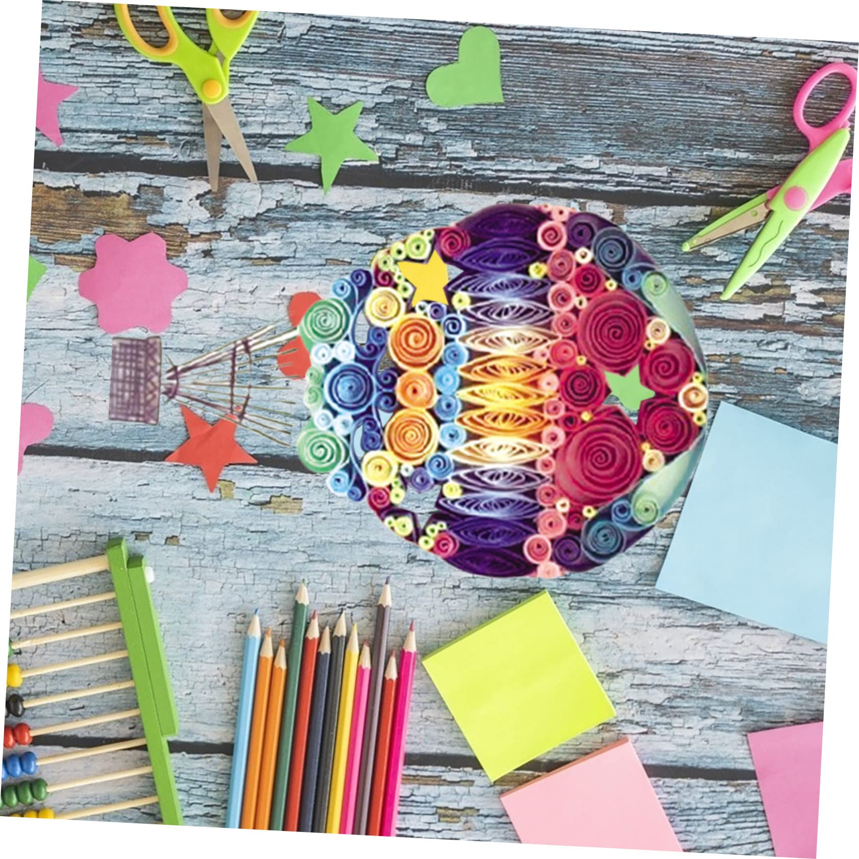 Beatifufu DIY Handicraft Set Hot Air Balloon Paper Quilling Kit Paper Filigree Kits for Hand Craft Making